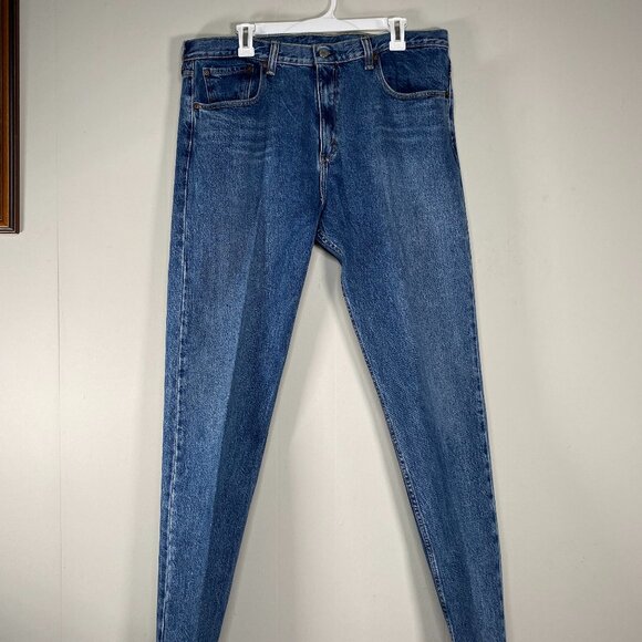 Levi's Premium 512 SLIM Taper Denim Jeans Men's 36 x 34 Mid Rise Blue - Picture 1 of 13